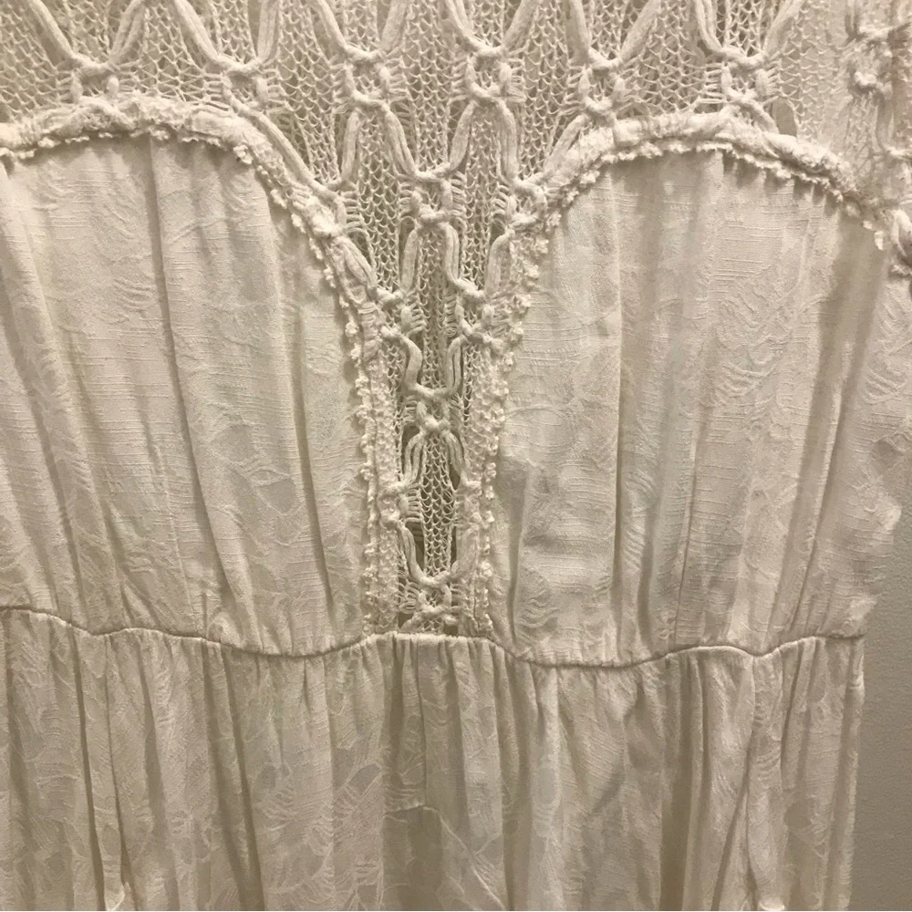 Free People Fiesta Dress XS white crochet lace - Picture 4 of 13